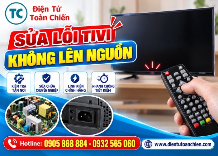 Sửa lỗi tivi không lên nguồn